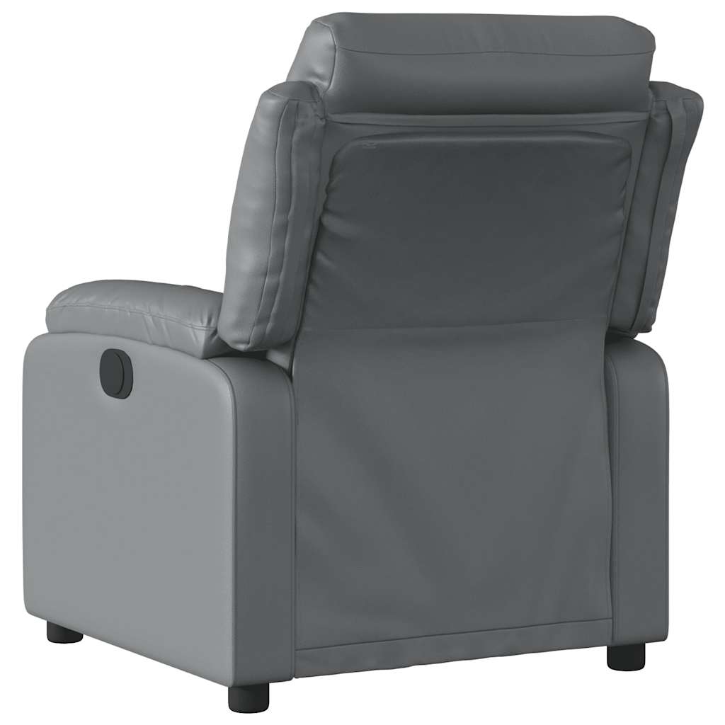 Fauteuil de massage inclinable Gris Similicuir - XIOS