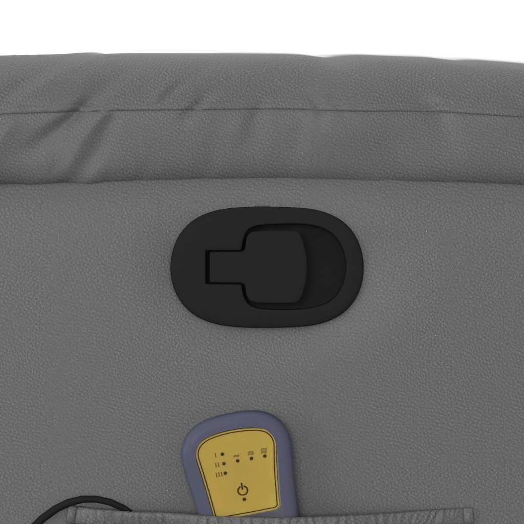 Fauteuil de massage inclinable Gris Similicuir - XIOS