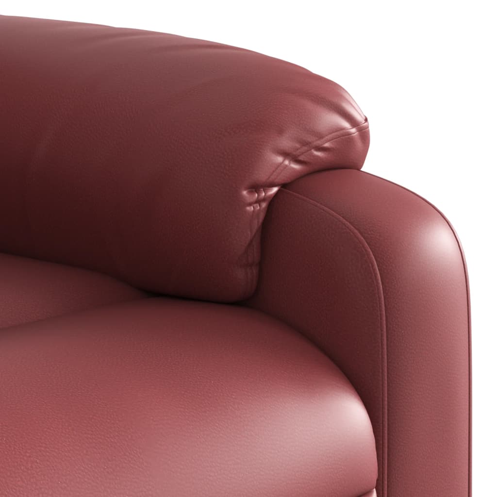 Fauteuil de massage inclinable Rouge bordeaux Similicuir - XIOS