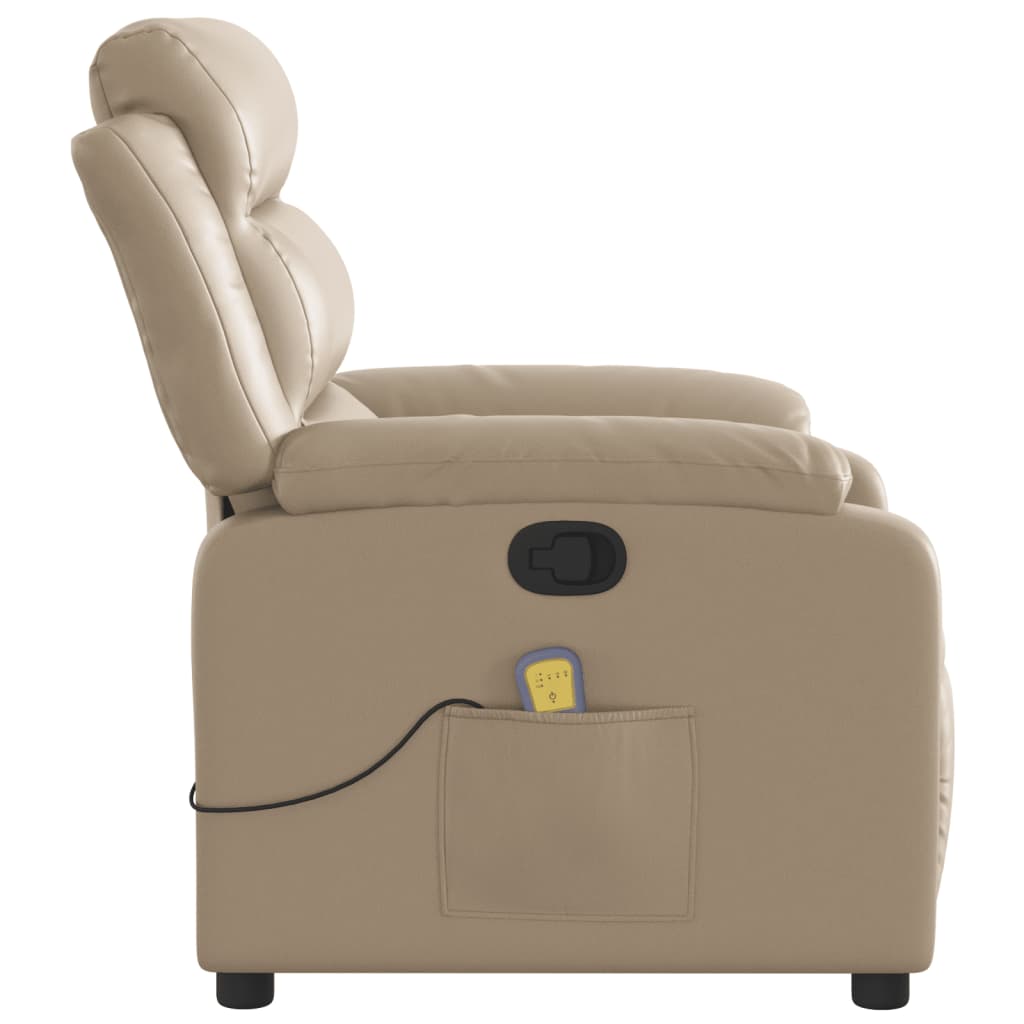 Fauteuil de massage inclinable Cappuccino Similicuir