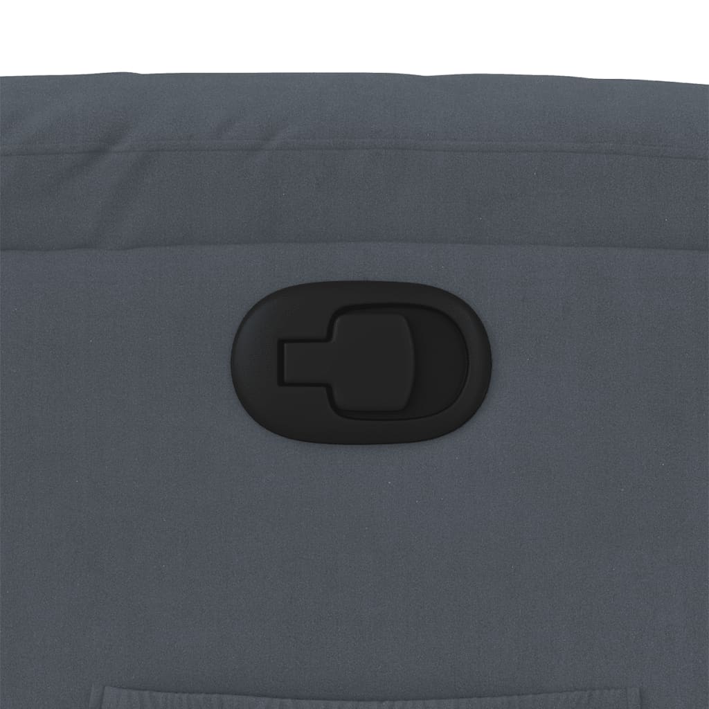 Fauteuil inclinable Gris foncé Velours - XIOS