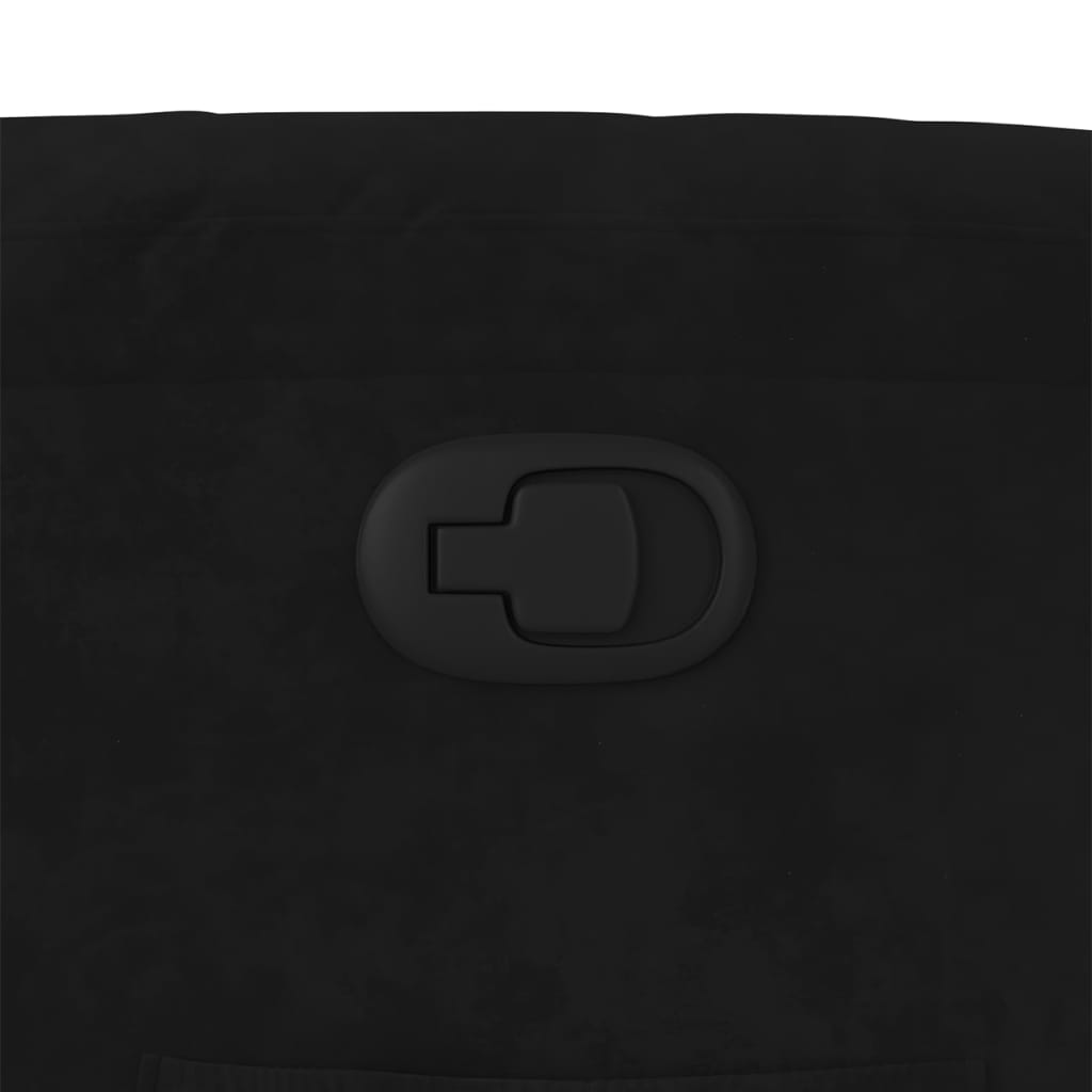 Fauteuil inclinable noir velours - XIOS