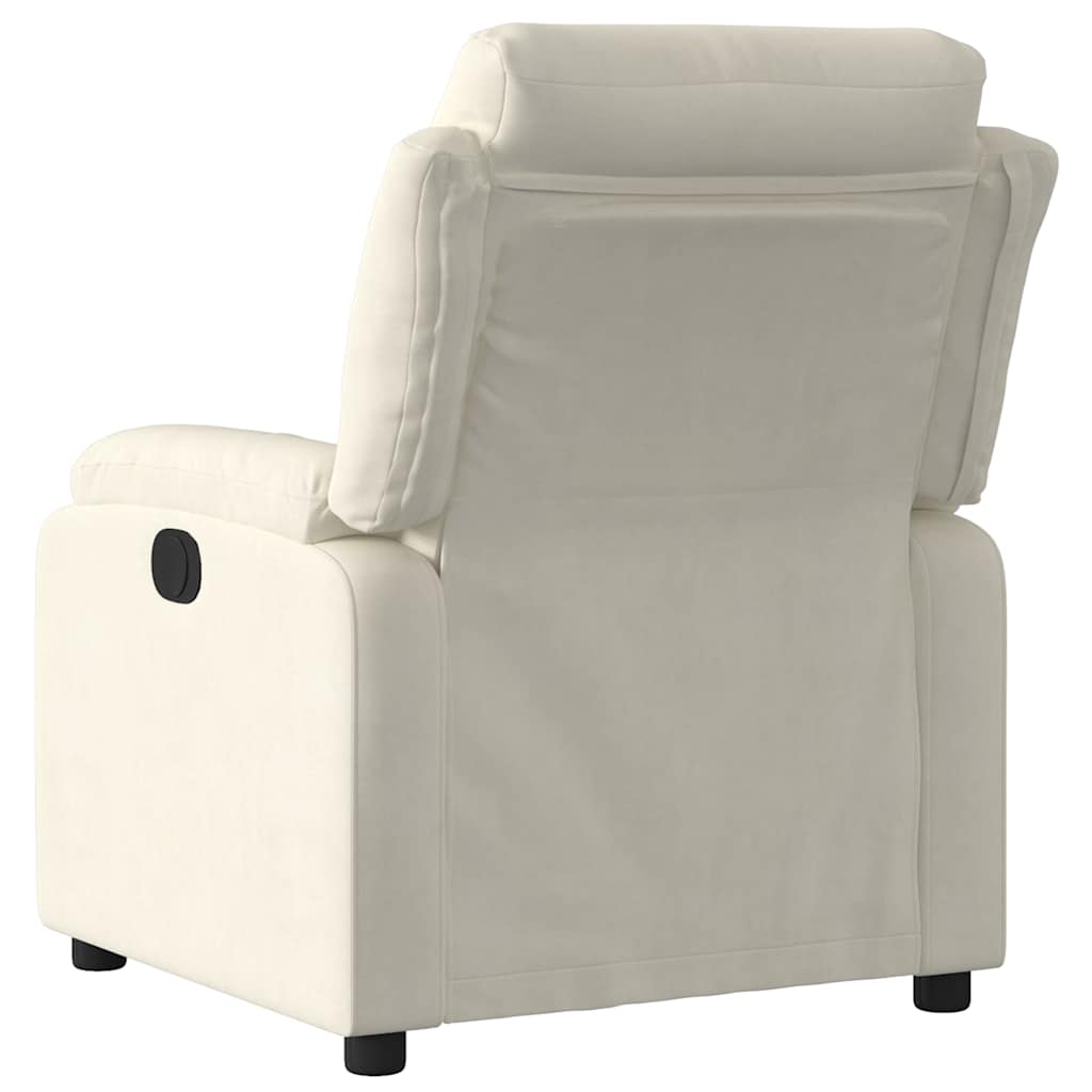 Fauteuil inclinable Crème Velours - XIOS