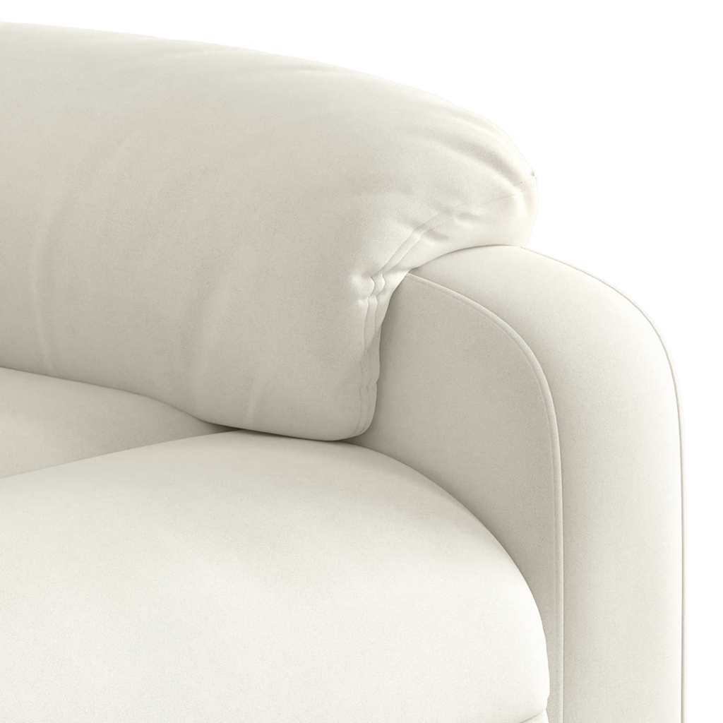 Fauteuil inclinable Crème Velours - XIOS