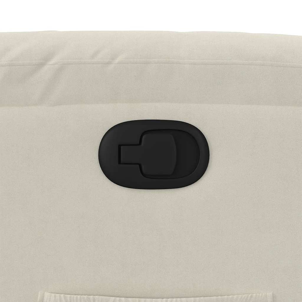 Fauteuil inclinable Crème Velours - XIOS