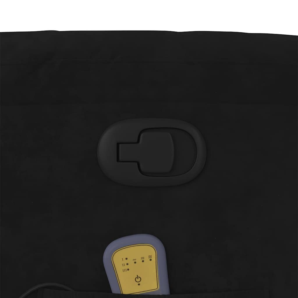 Fauteuil de massage inclinable noir velours - XIOS