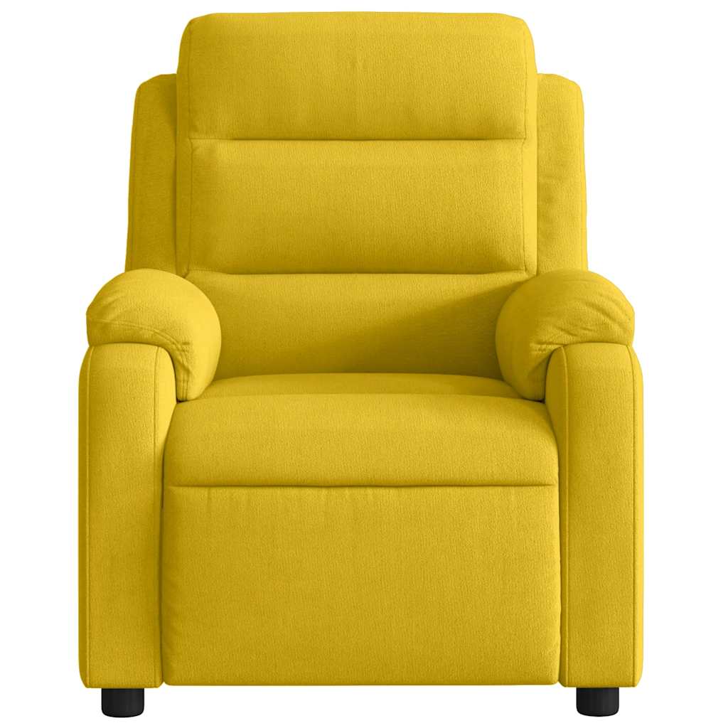 Fauteuil de massage inclinable jaune velours - XIOS