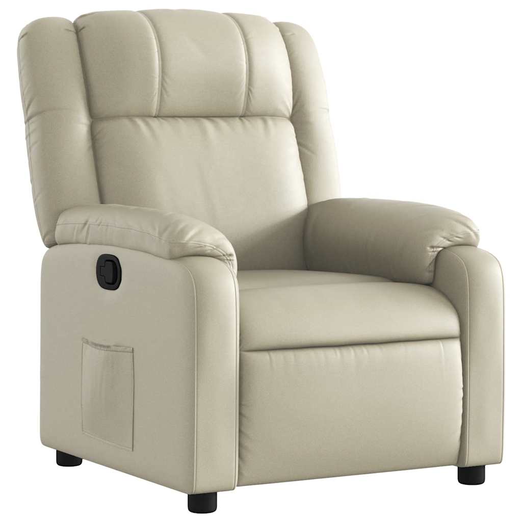 Fauteuil inclinable Crème Similicuir - XIOS