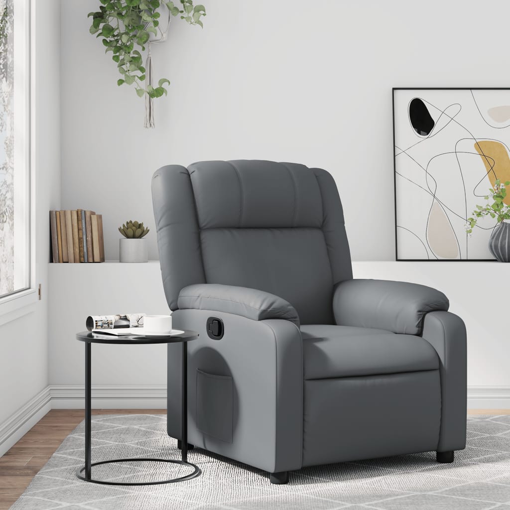 Fauteuil inclinable Gris Similicuir - XIOS