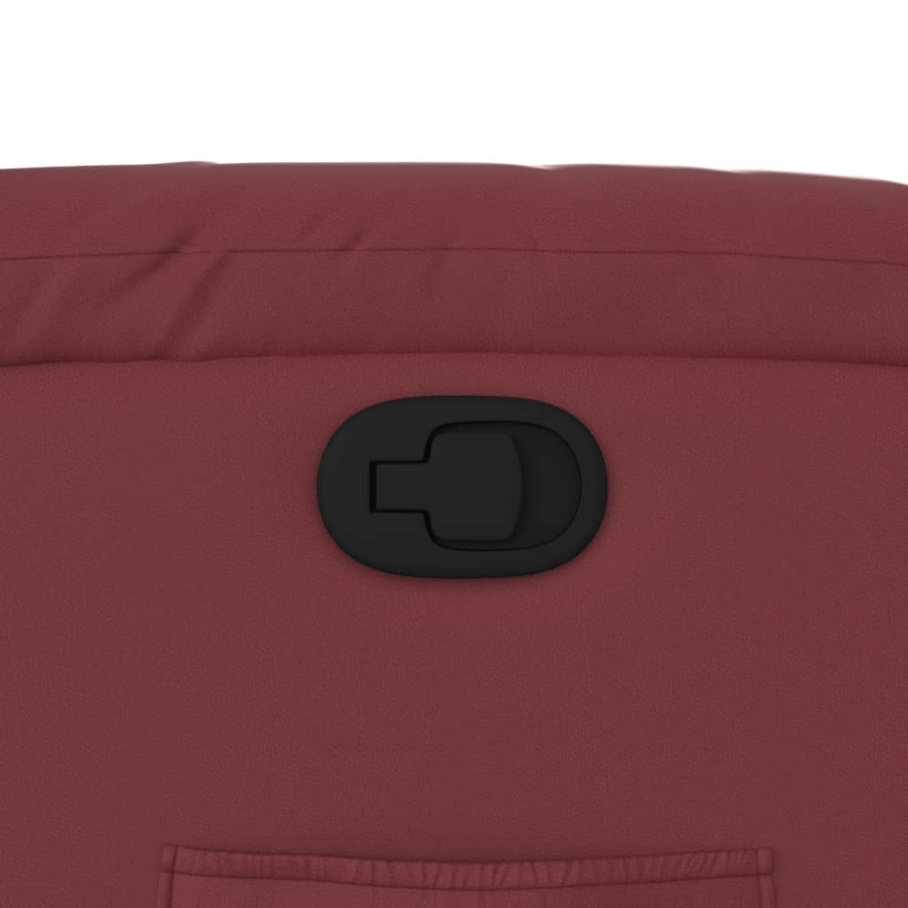 Fauteuil inclinable Rouge bordeaux Similicuir - XIOS