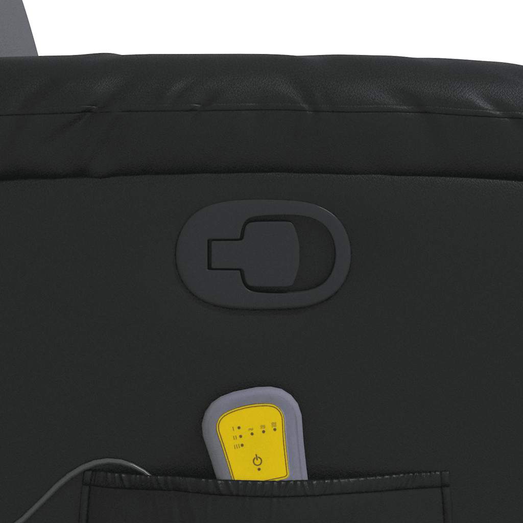 Fauteuil de massage inclinable Noir Similicuir - XIOS