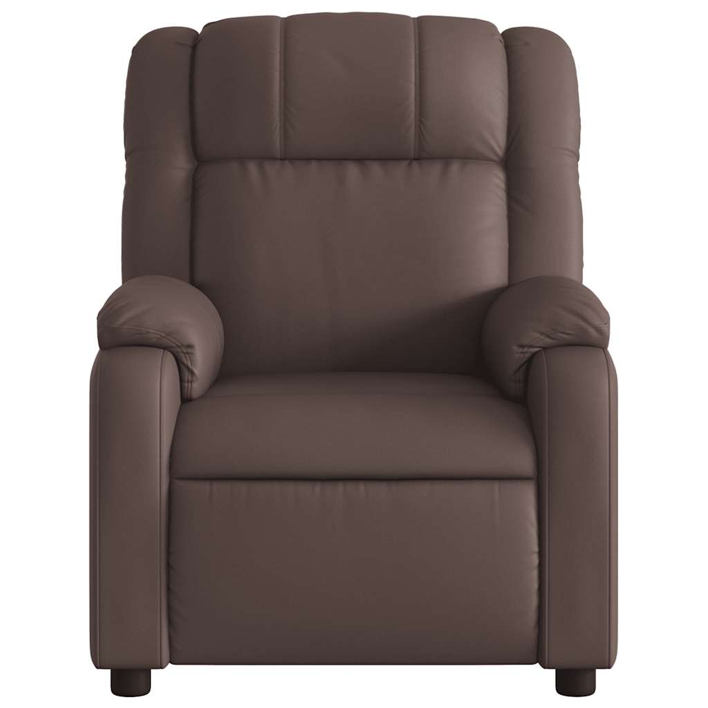 Fauteuil de massage inclinable Marron Similicuir - XIOS