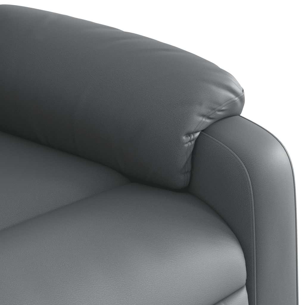 Fauteuil de massage inclinable Gris Similicuir - XIOS