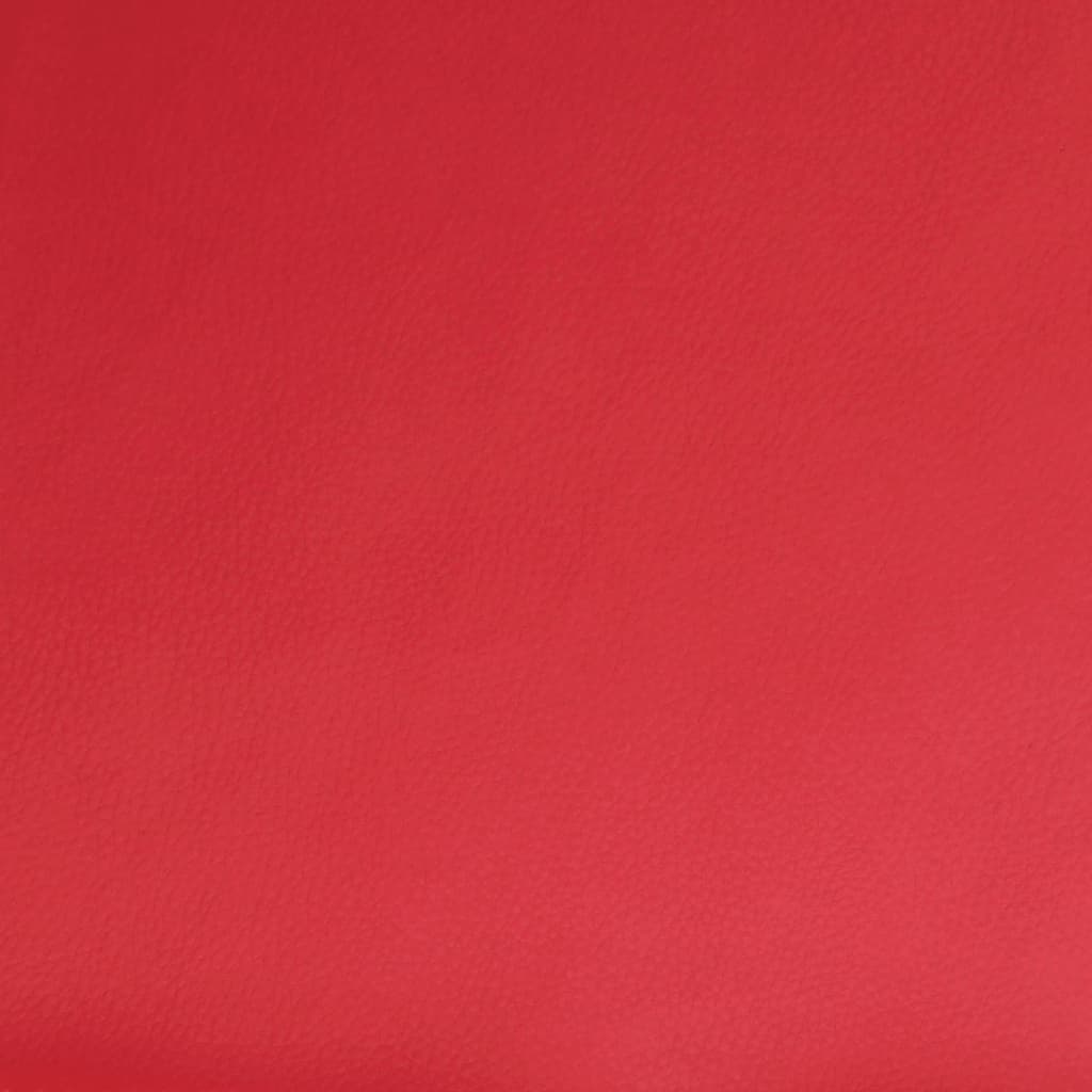 Fauteuil de massage inclinable rouge similicuir