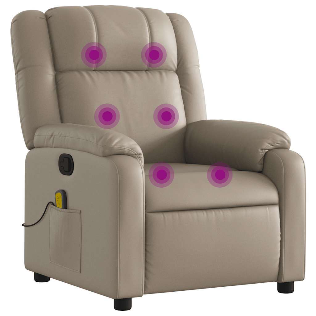 Fauteuil de massage inclinable Cappuccino Similicuir - XIOS