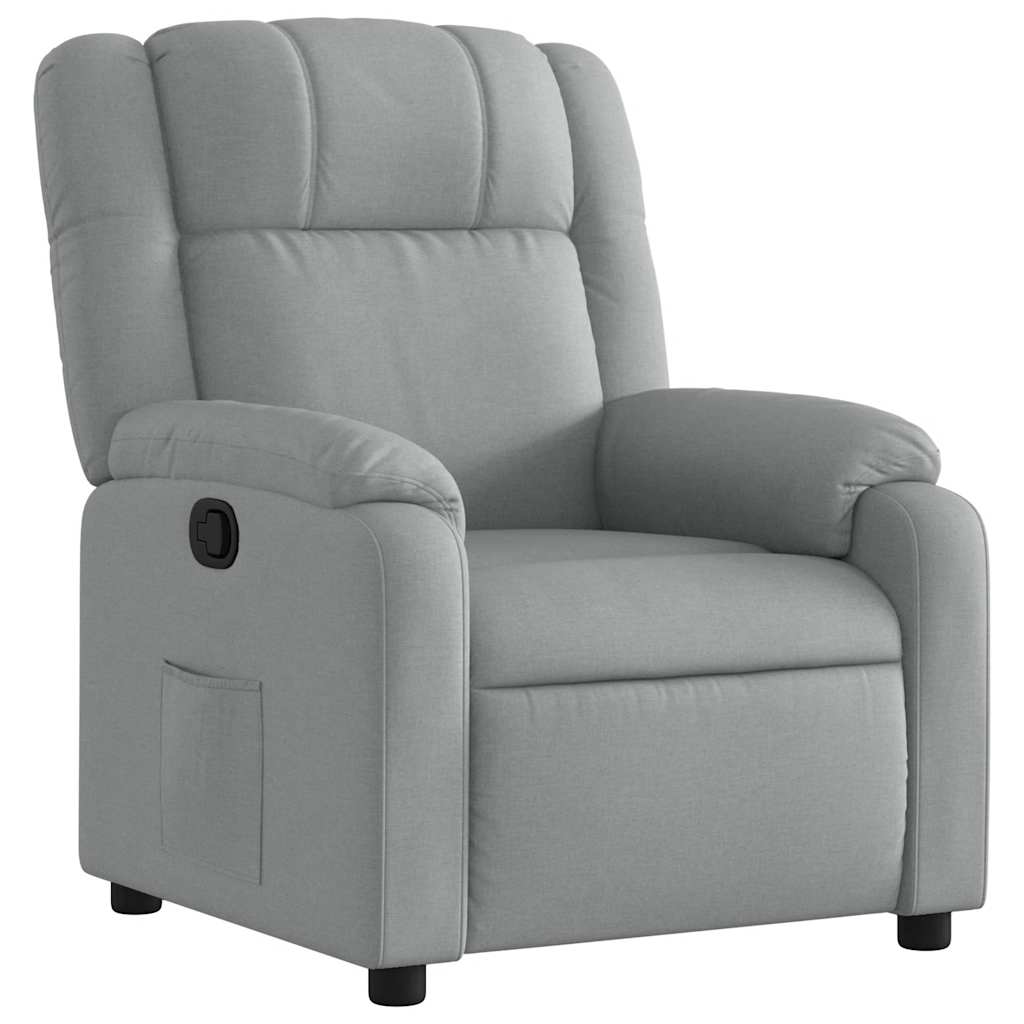 Fauteuil inclinable Gris clair Tissu - XIOS