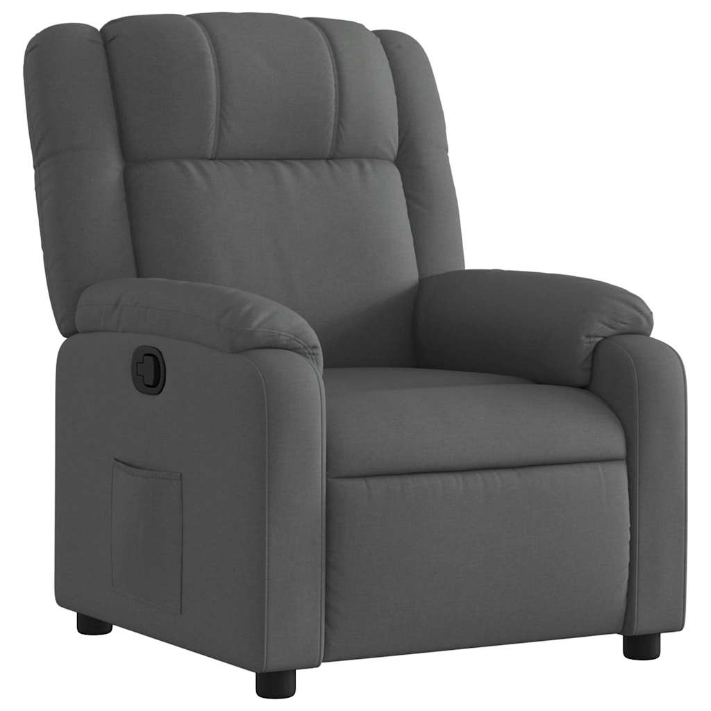 Fauteuil inclinable Gris foncé Tissu - XIOS