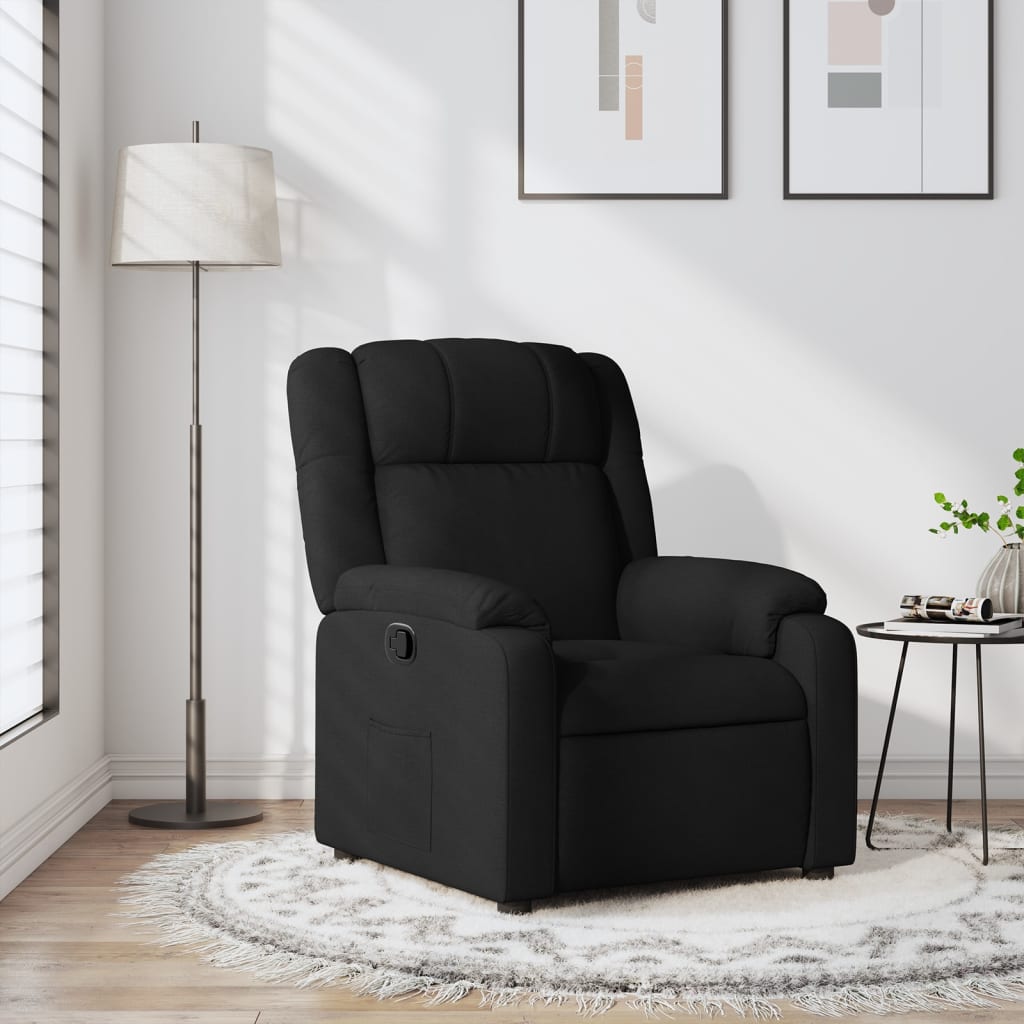 Fauteuil inclinable Noir Tissu - XIOS