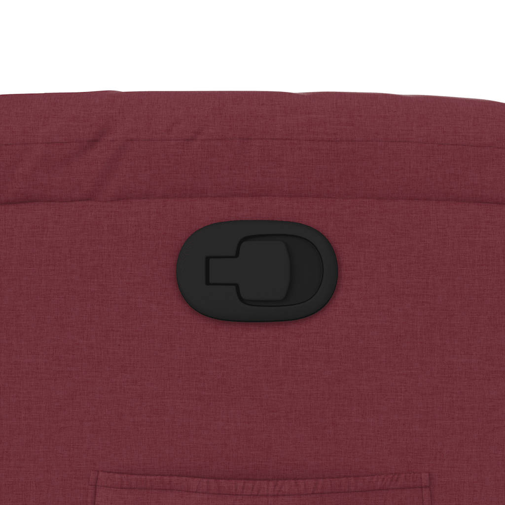 Fauteuil inclinable Rouge bordeaux Tissu - XIOS