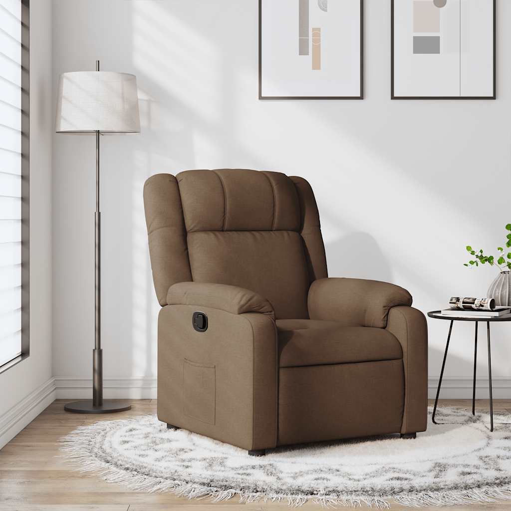Fauteuil inclinable Marron Tissu - XIOS