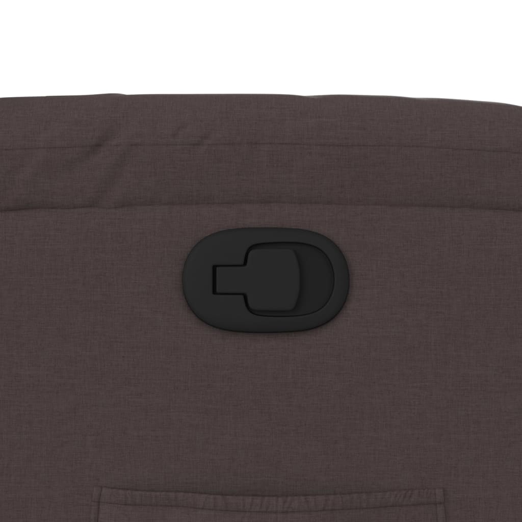 Fauteuil inclinable Marron foncé Tissu - XIOS