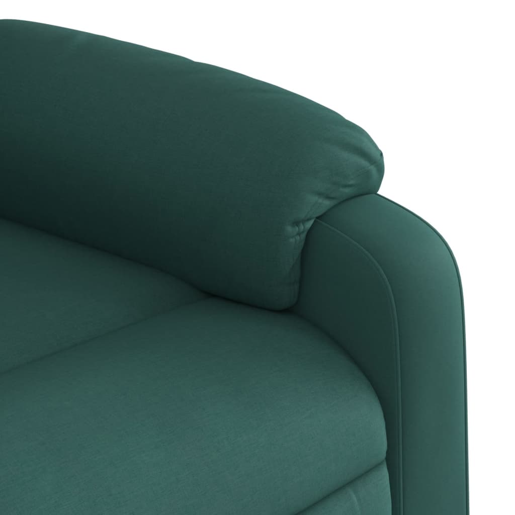 Fauteuil inclinable Vert foncé Tissu - XIOS