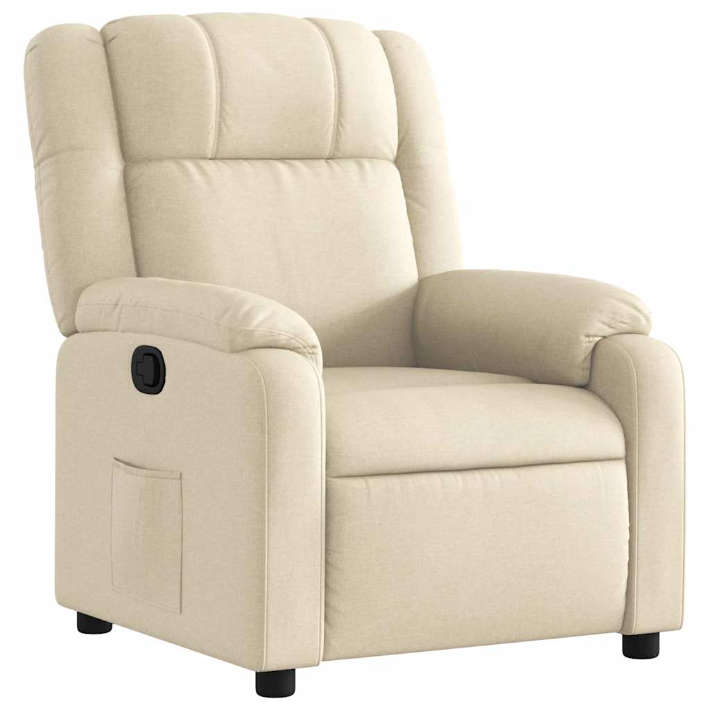 Fauteuil inclinable Crème Tissu - XIOS