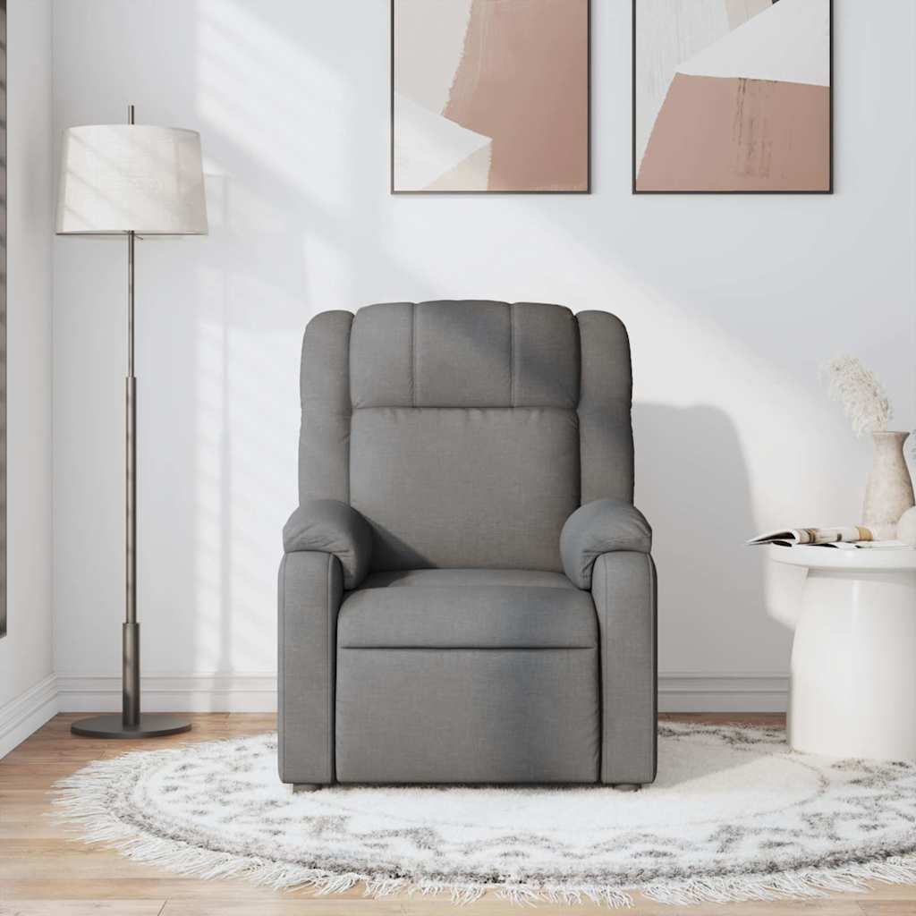 Fauteuil de massage inclinable Gris foncé Tissu - XIOS