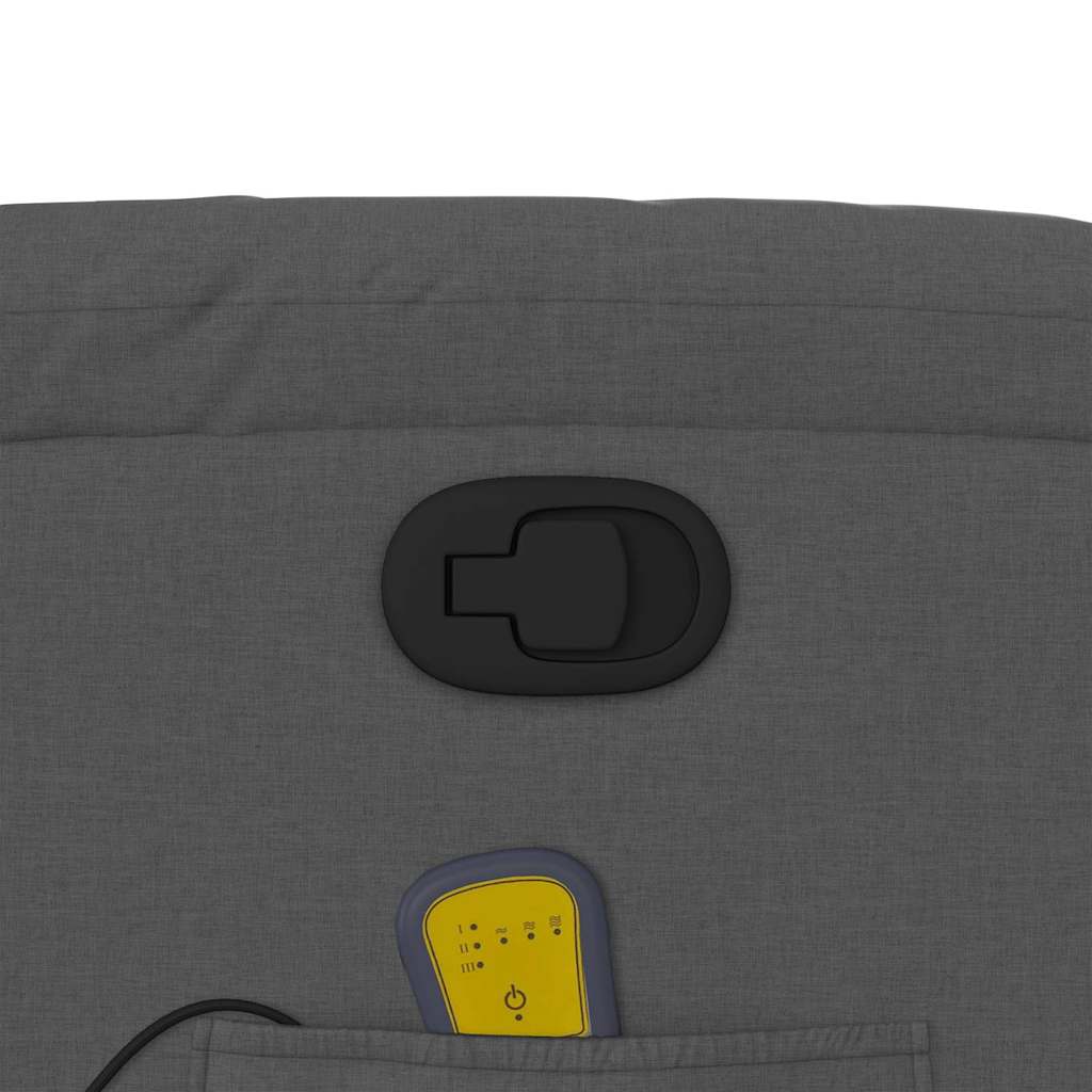 Fauteuil de massage inclinable Gris foncé Tissu - XIOS