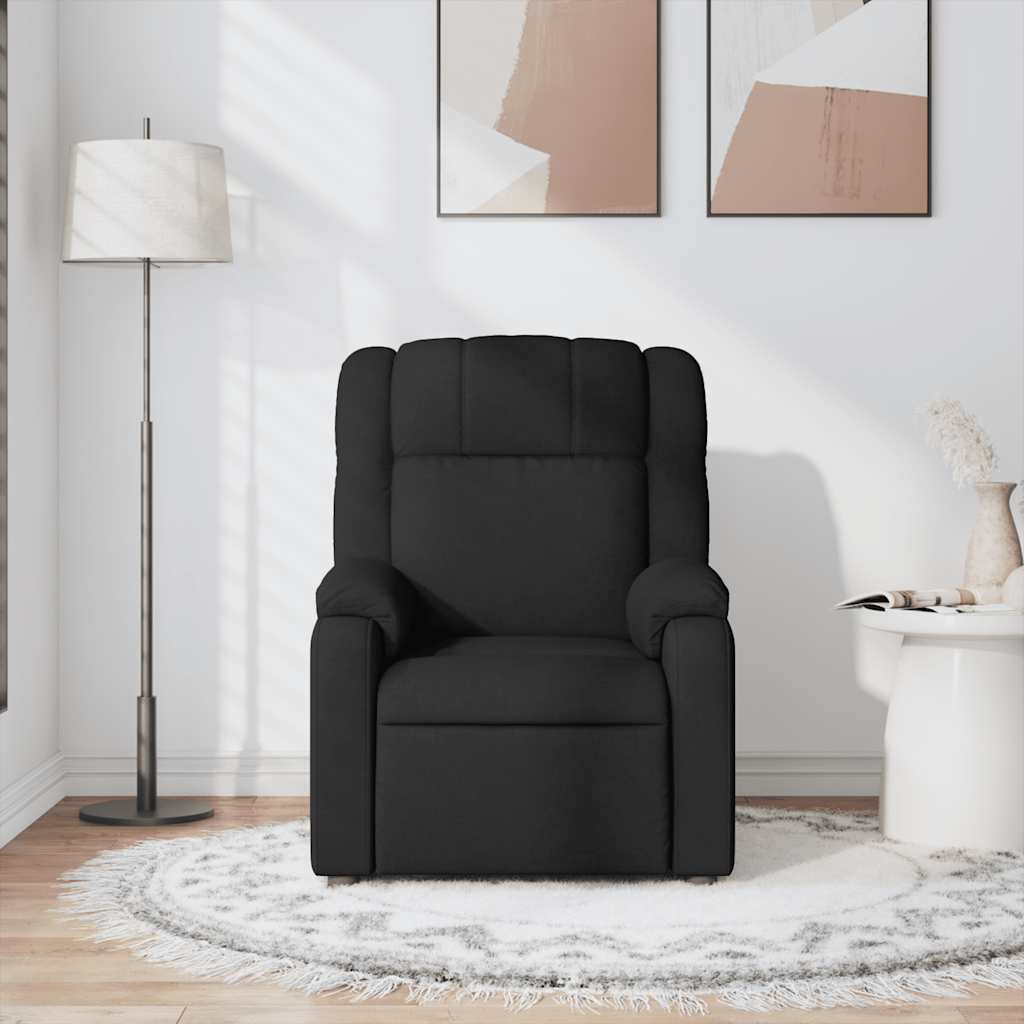 Fauteuil de massage inclinable Noir Tissu - XIOS