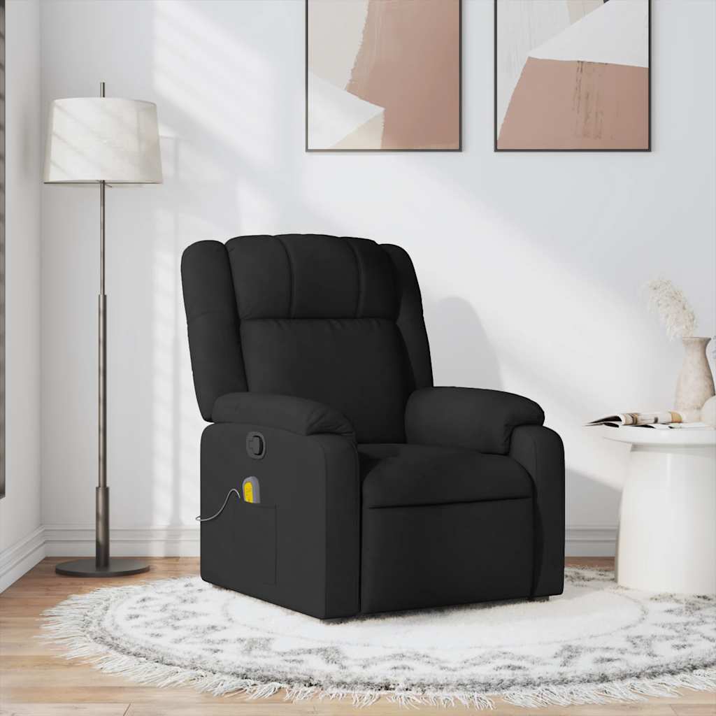 Fauteuil de massage inclinable Noir Tissu - XIOS