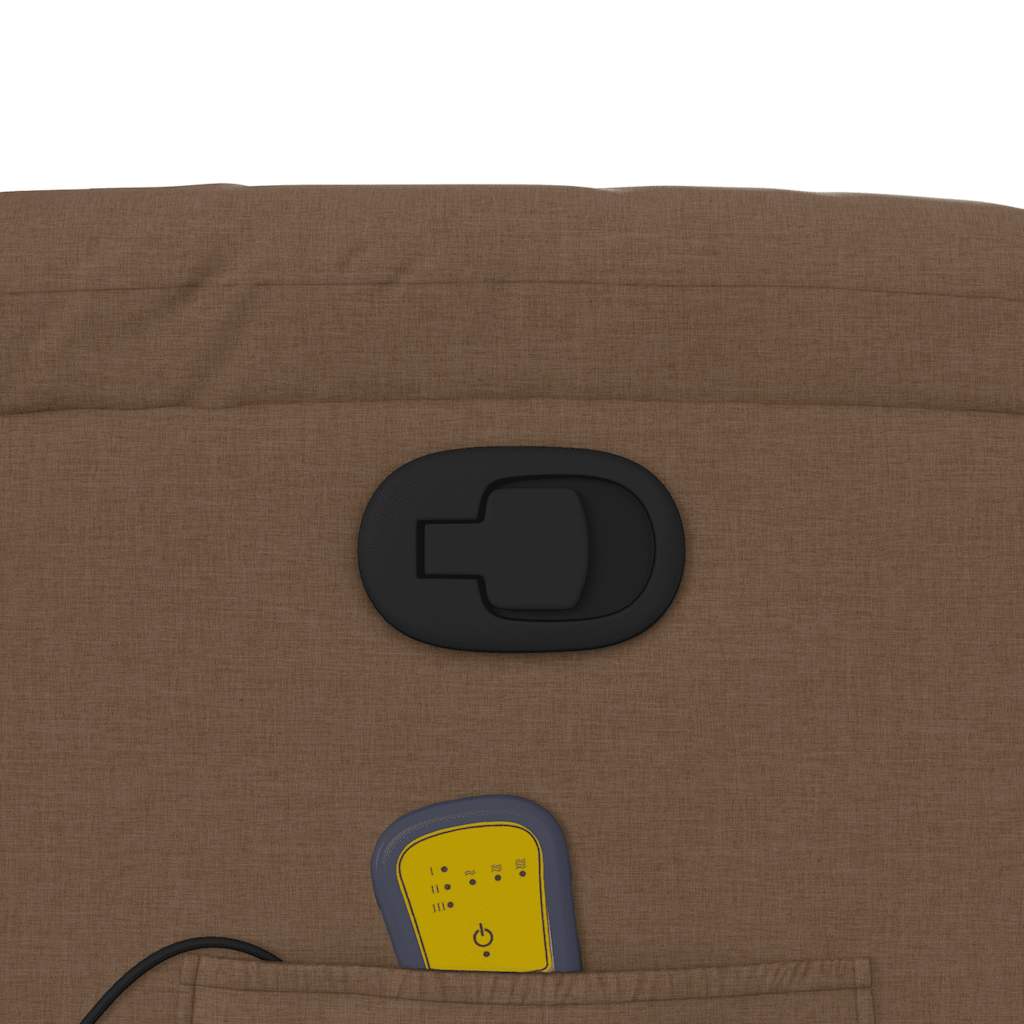 Fauteuil de massage inclinable Marron Tissu - XIOS