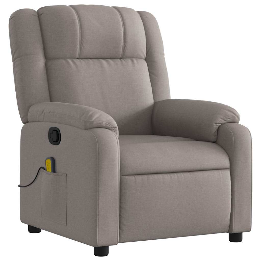 Fauteuil de massage inclinable Taupe Tissu - XIOS