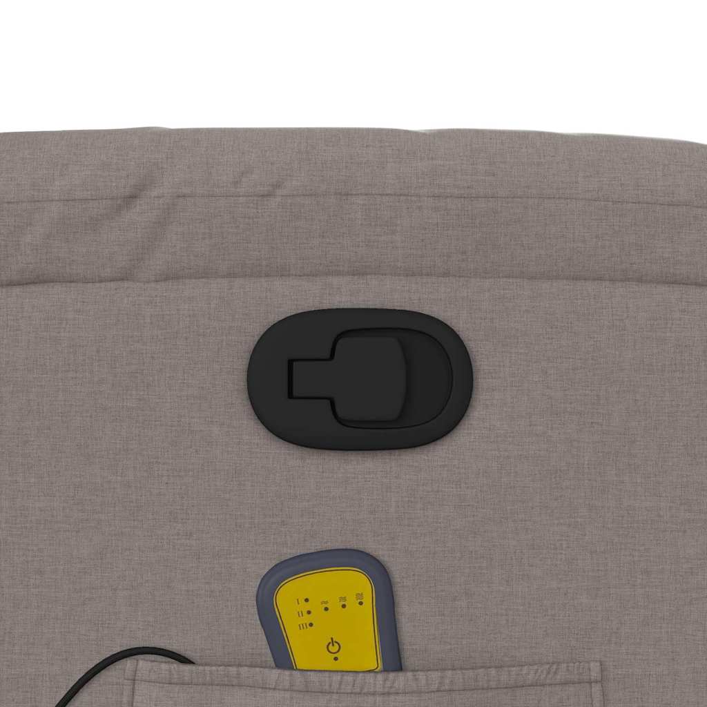 Fauteuil de massage inclinable Taupe Tissu - XIOS