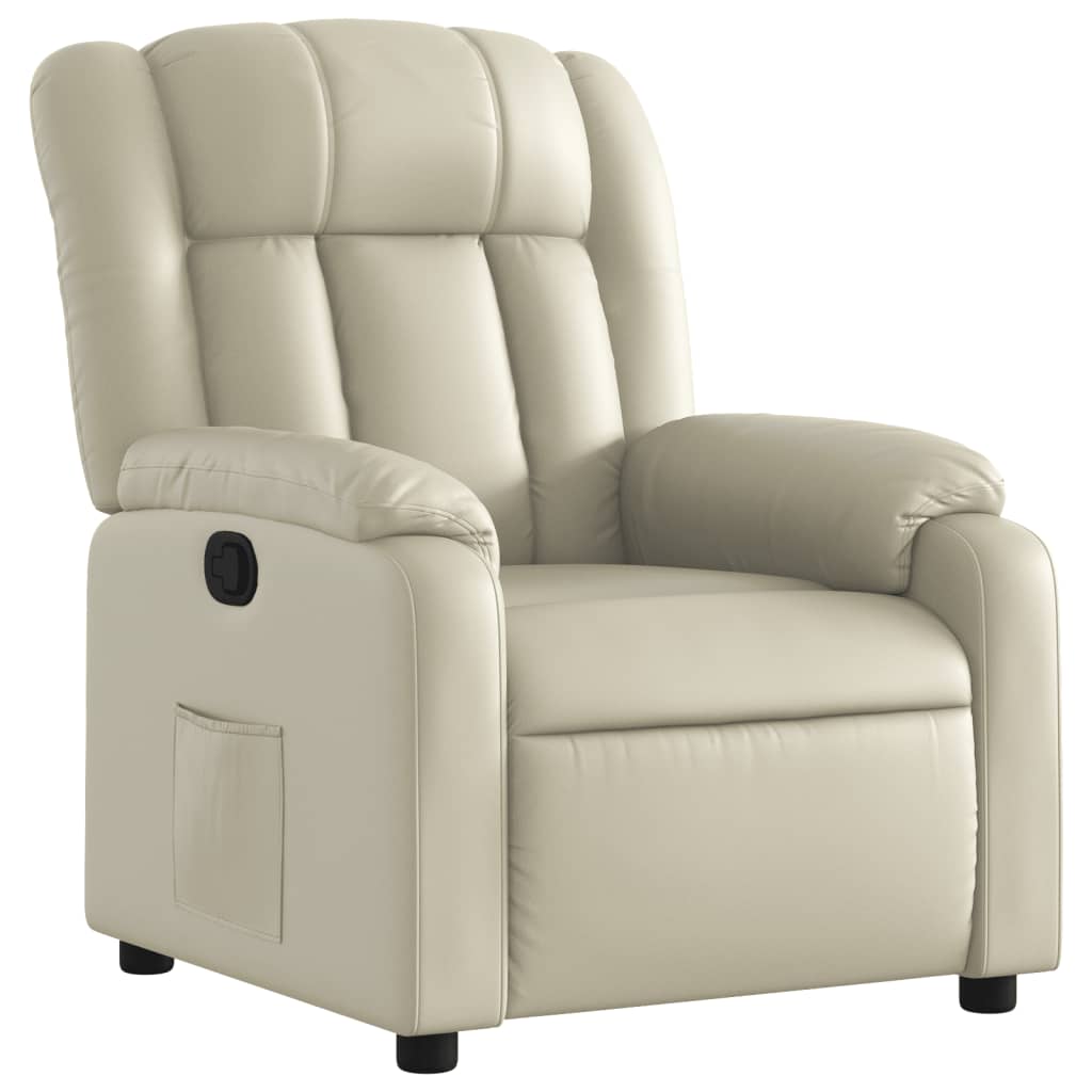 Fauteuil inclinable Crème Similicuir - XIOS