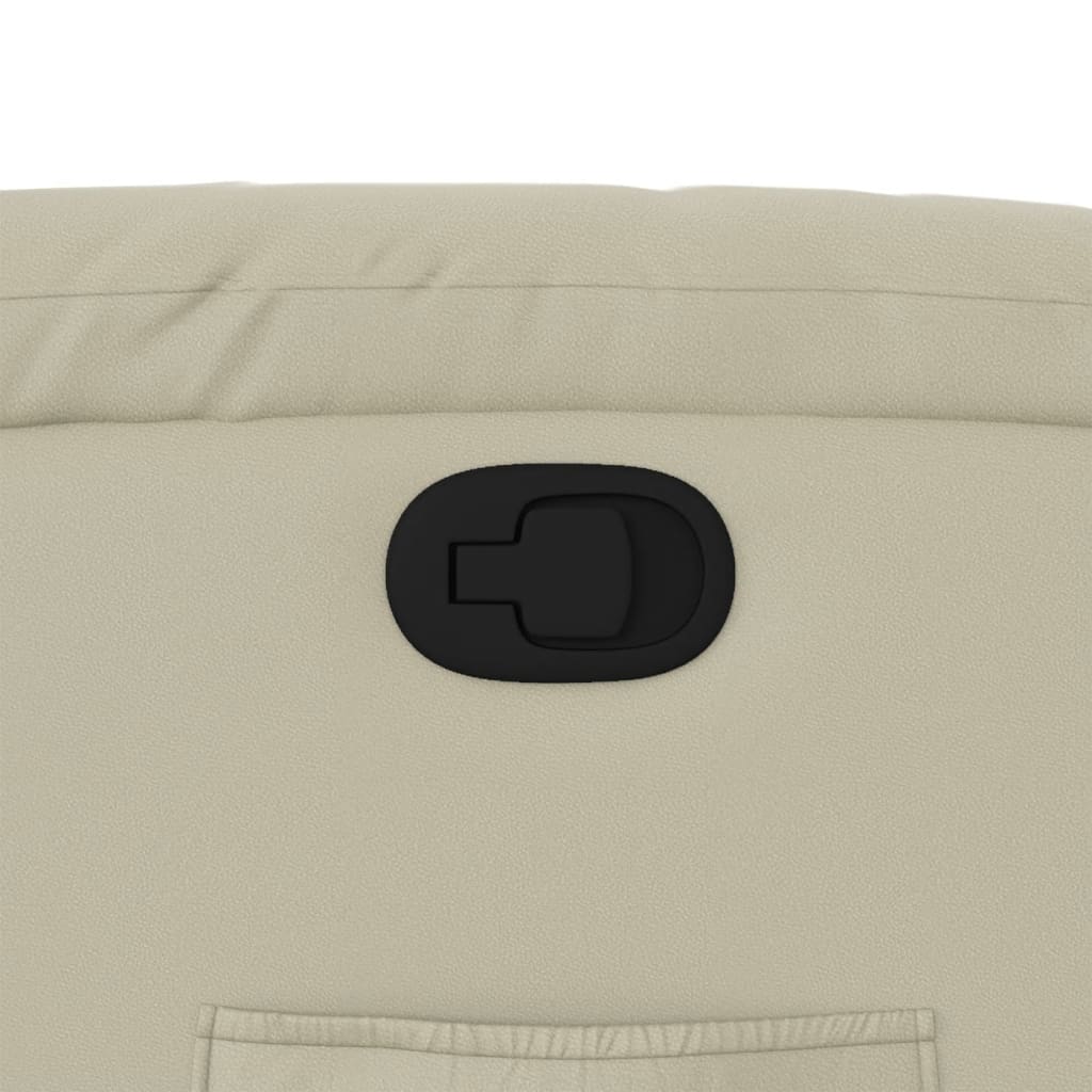 Fauteuil inclinable Crème Similicuir - XIOS