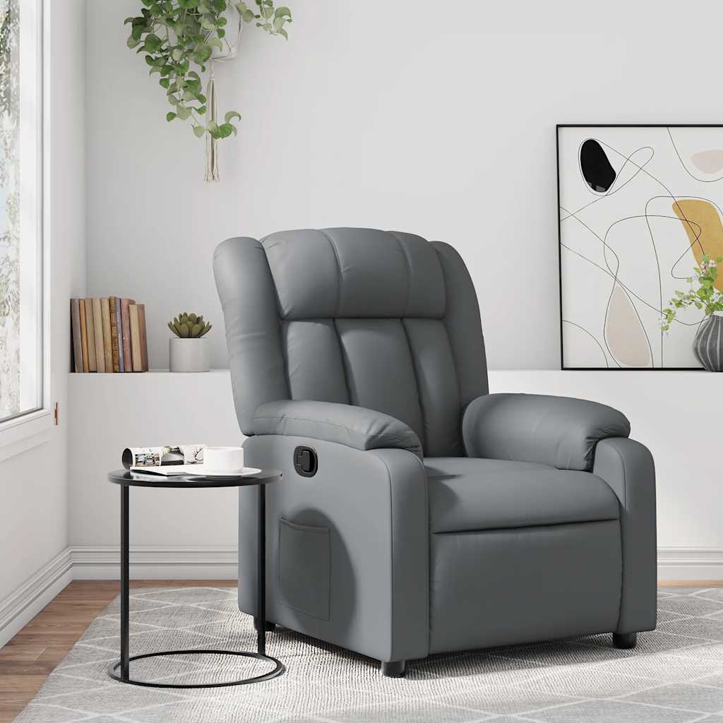 Fauteuil inclinable Gris Similicuir - XIOS
