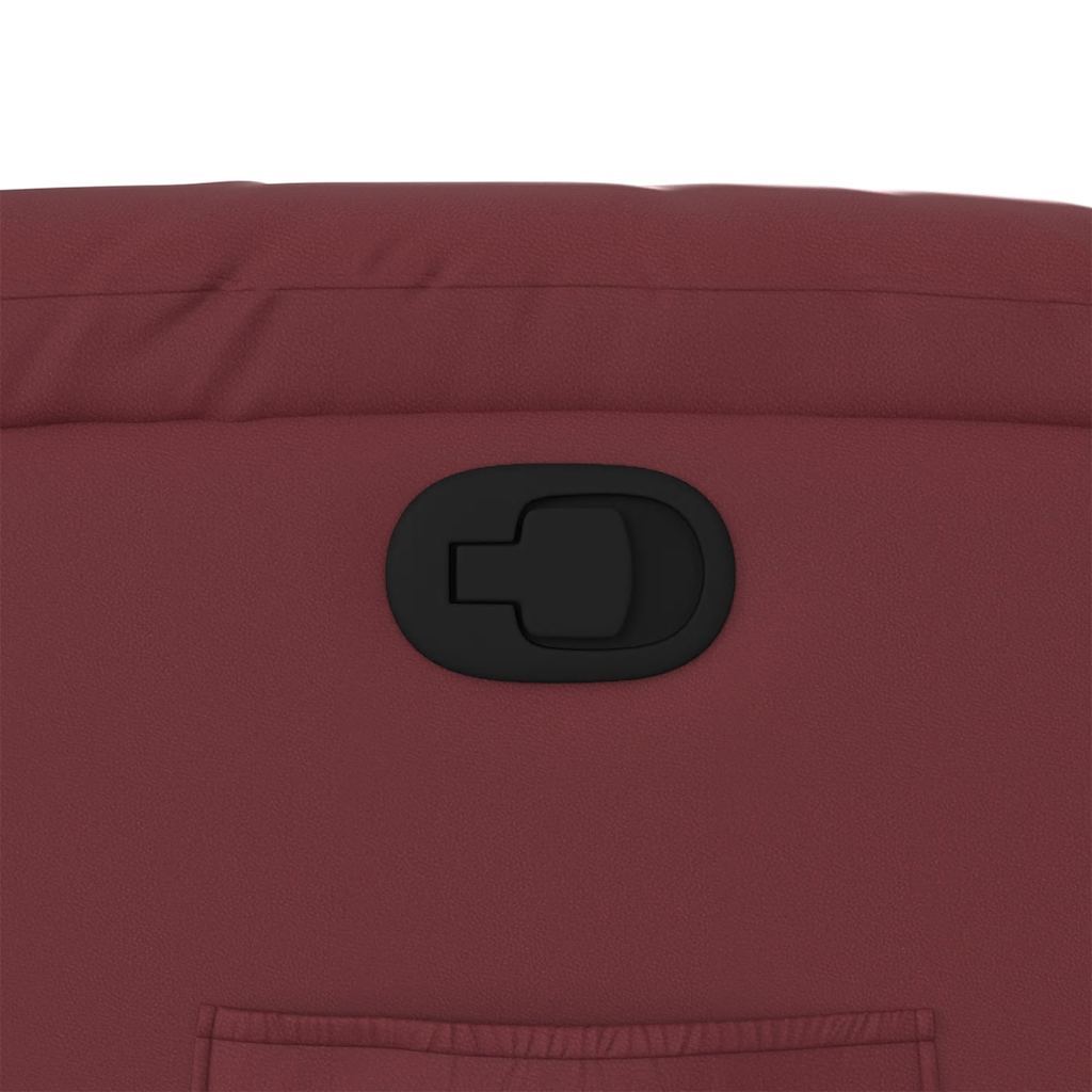 Fauteuil inclinable Rouge bordeaux Similicuir - XIOS