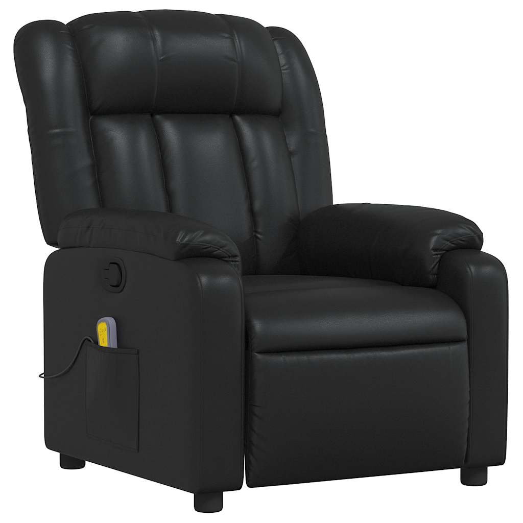Fauteuil de massage inclinable Noir Similicuir - XIOS