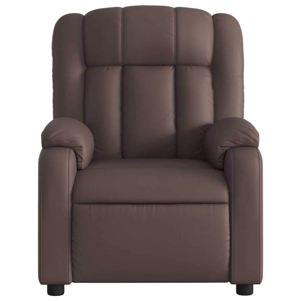 Fauteuil de massage inclinable Marron Similicuir - XIOS