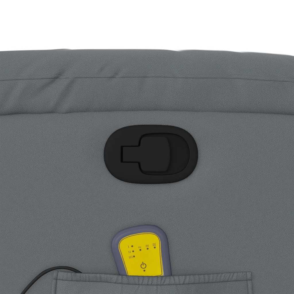 Fauteuil de massage inclinable Gris Similicuir - XIOS