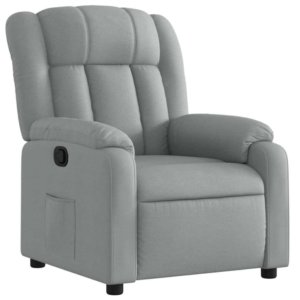 Fauteuil inclinable Gris clair Tissu - XIOS