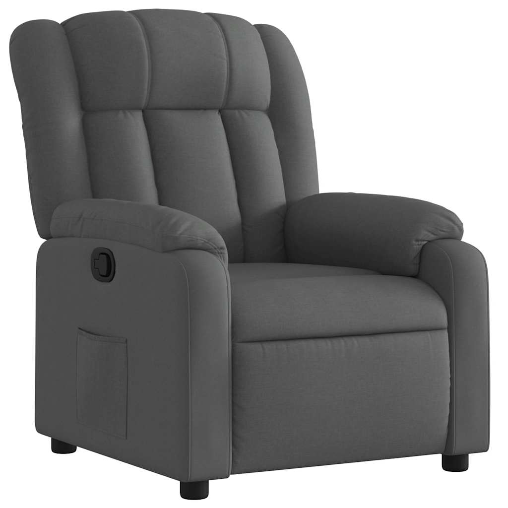 Fauteuil inclinable Gris foncé Tissu - XIOS