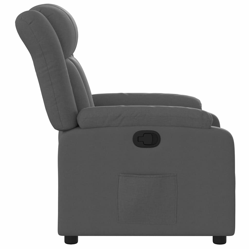 Fauteuil inclinable Gris foncé Tissu - XIOS
