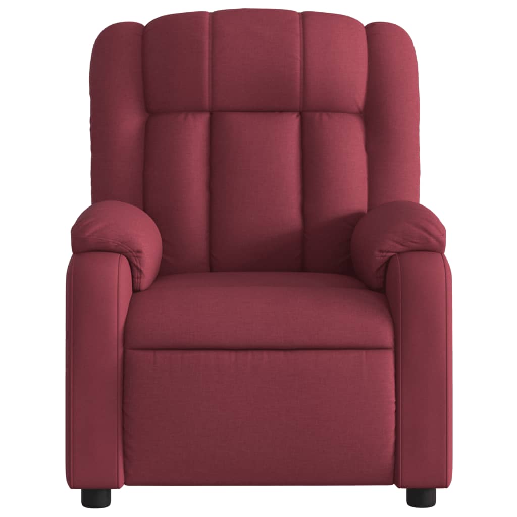 Fauteuil inclinable Rouge bordeaux Tissu - XIOS