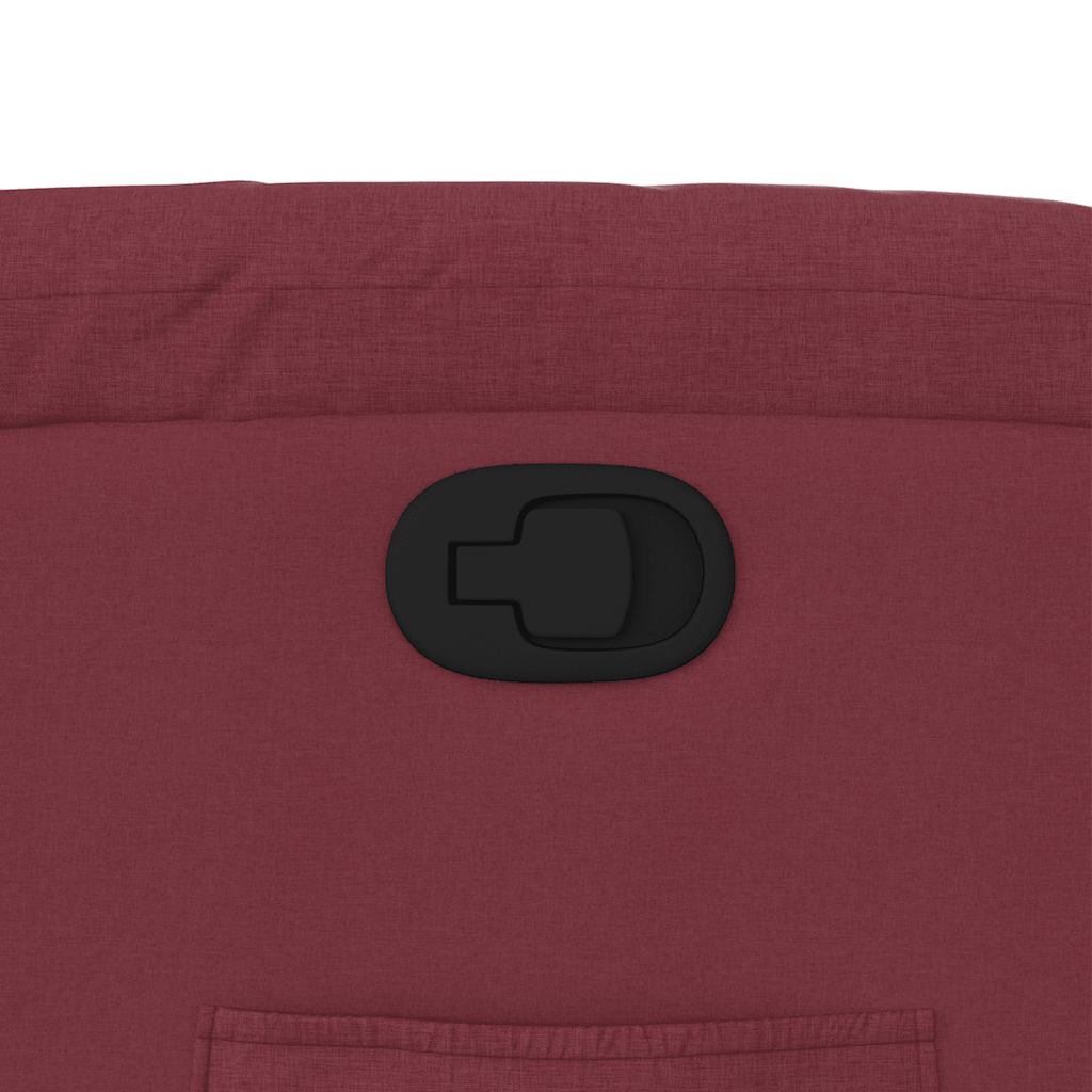 Fauteuil inclinable Rouge bordeaux Tissu - XIOS
