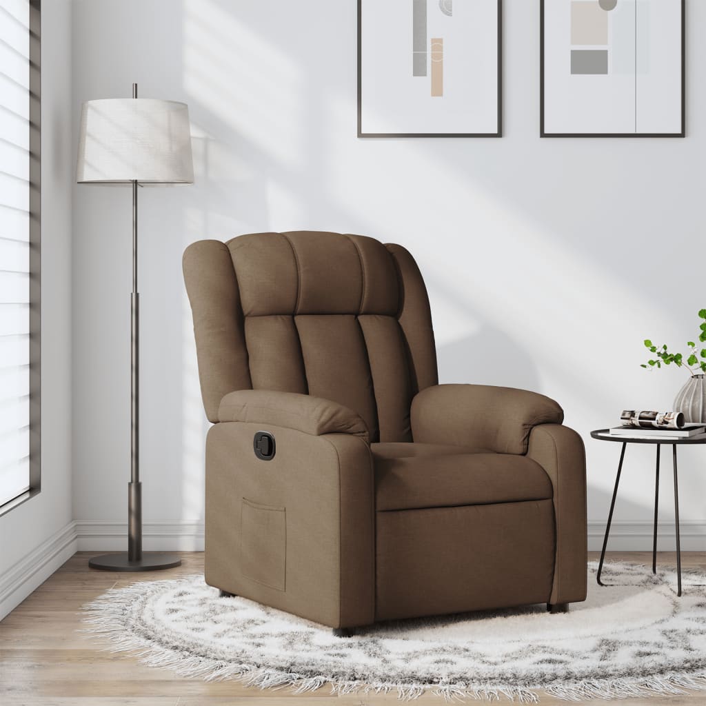 Fauteuil inclinable Marron Tissu - XIOS