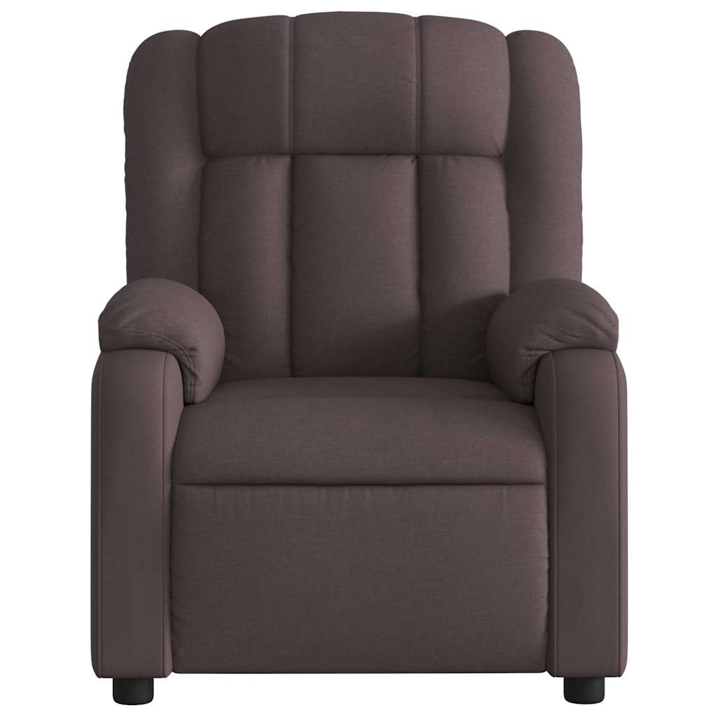 Fauteuil inclinable Marron foncé Tissu - XIOS