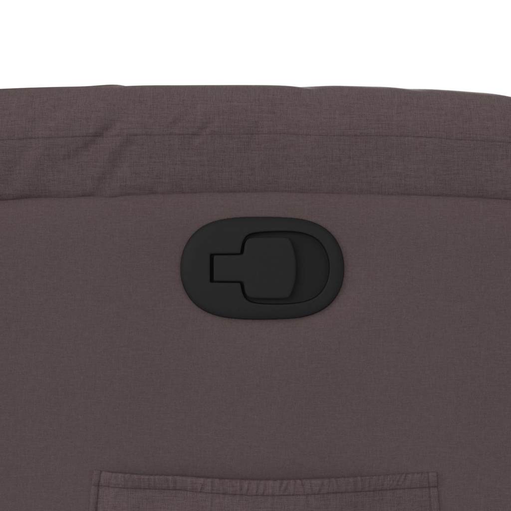 Fauteuil inclinable Marron foncé Tissu - XIOS