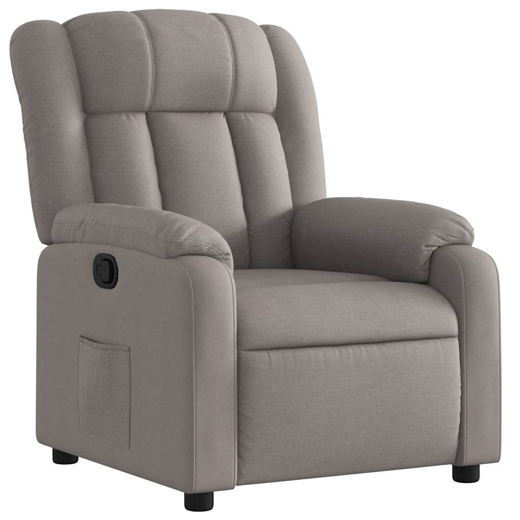 Fauteuil inclinable Taupe Tissu - XIOS
